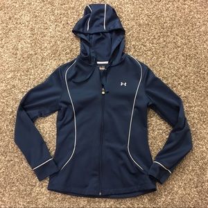 Blue Under Armour zip up jacket